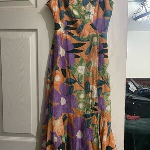 Dr Azhu Multicolor Floral Maxi Dress